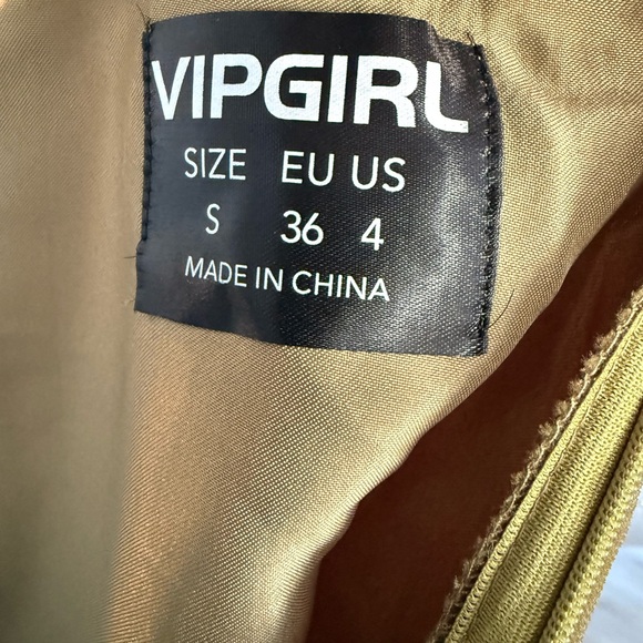 Elegant Olive Green One-Shoulder Evening Dress - Picture 6 of 6